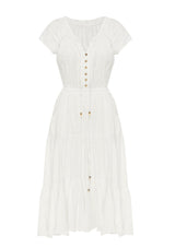 Aida Maxi Dress - White