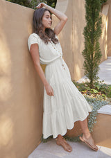 Aida Maxi Dress - White
