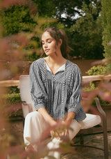 Dazie Blouse Top - Black