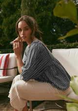 Dazie Blouse Top - Black