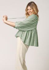 Dazie Blouse Top - Green