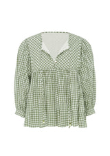 Dazie Blouse Top - Green