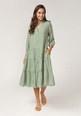 Daize Midi Dress - Green