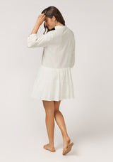 Elise Mini Baby Doll Dress - White
