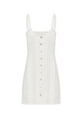 Ella Mini Slip Dress - White