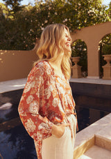 Garden Hazels Blouse Top