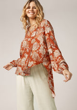Garden Hazels Blouse Top