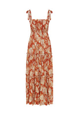 Garden Hazels Shirried Maxi Dress