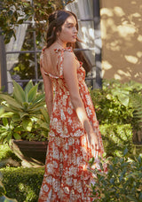 Garden Hazels Shirried Maxi Dress