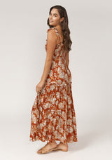 Garden Hazels Shirried Maxi Dress
