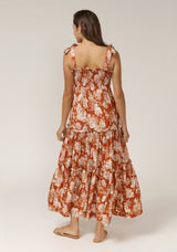 Garden Hazels Shirried Maxi Dress