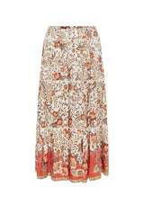 La Botani Midi Skirt - Red