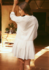 Remi Mini Baby Doll Dress - White