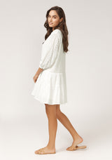 Remi Mini Baby Doll Dress - White