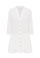 Remi Mini Baby Doll Dress - White