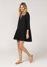 Remi Mini Baby Doll Dress - Black