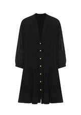 Remi Mini Baby Doll Dress - Black