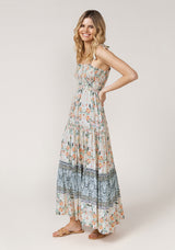 Rosa Shirried Maxi Dress