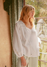 Sasa Blouse Top - White