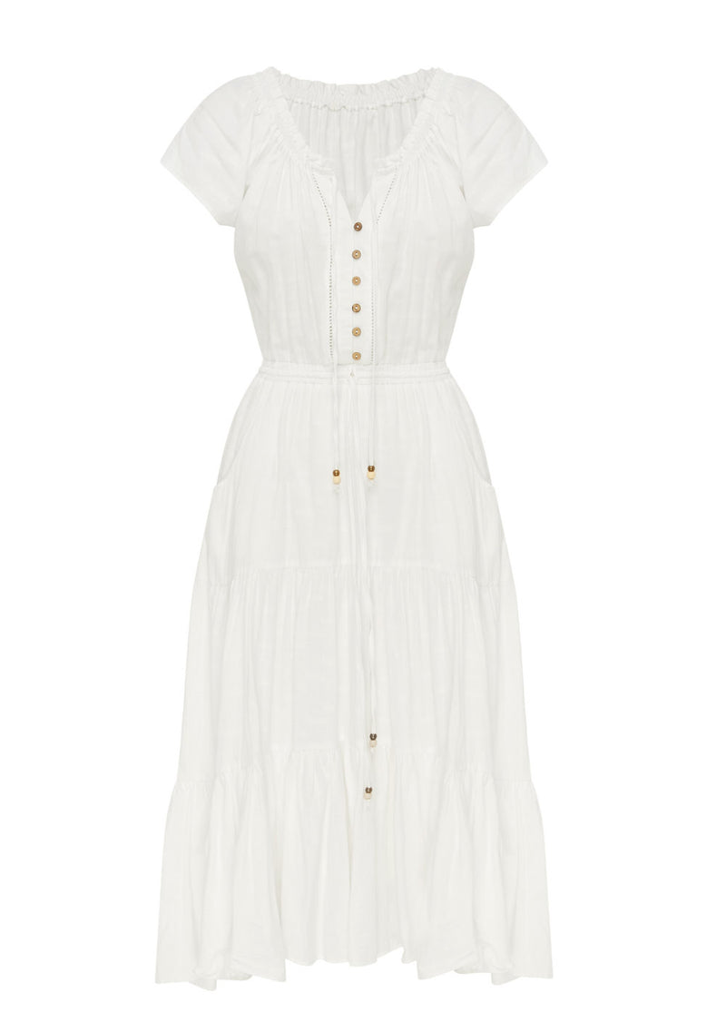 Aida Maxi Dress - White
