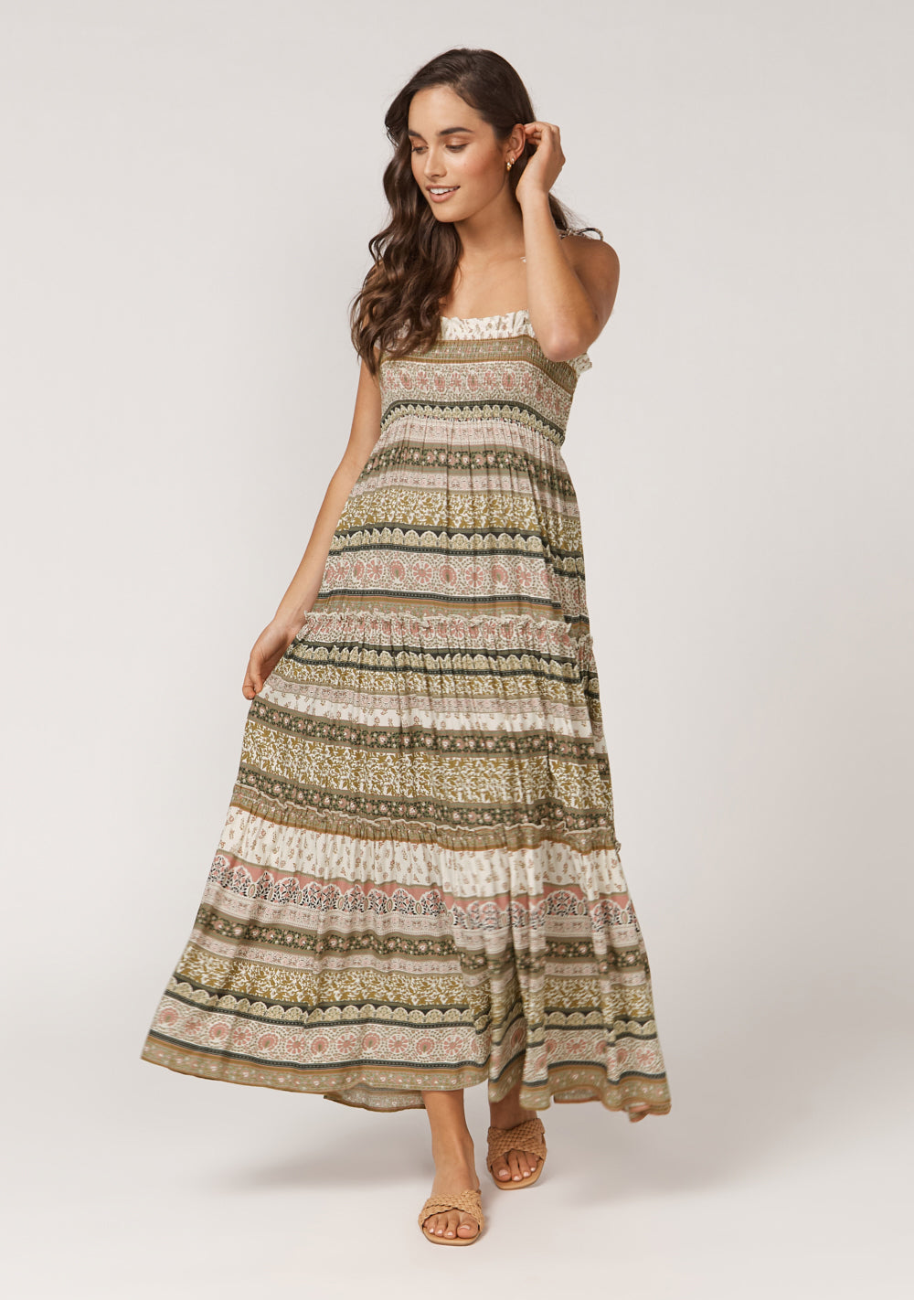 babyboo belinda maxi dress Belinda Strappy Boho Maxi Dress