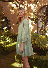 Dazie Babydoll Mini Dress - Green