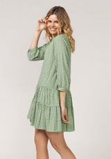 Dazie Babydoll Mini Dress - Green