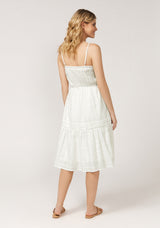 Ella Strappy Midi Dress - White