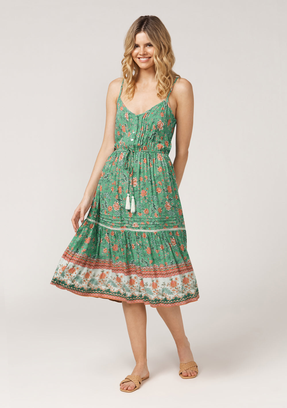 karla midi dress KARLA STRAPPY MIDI DRESS