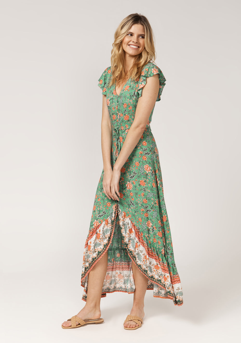 Karla High-Low Hem Maxi Dress Karla High-Low Hem Maxi Dress