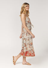 La Botani Midi Skirt - Red