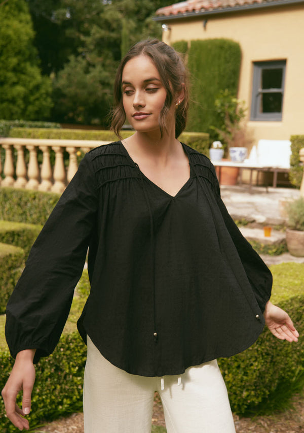 Sasa Blouse Top - Black